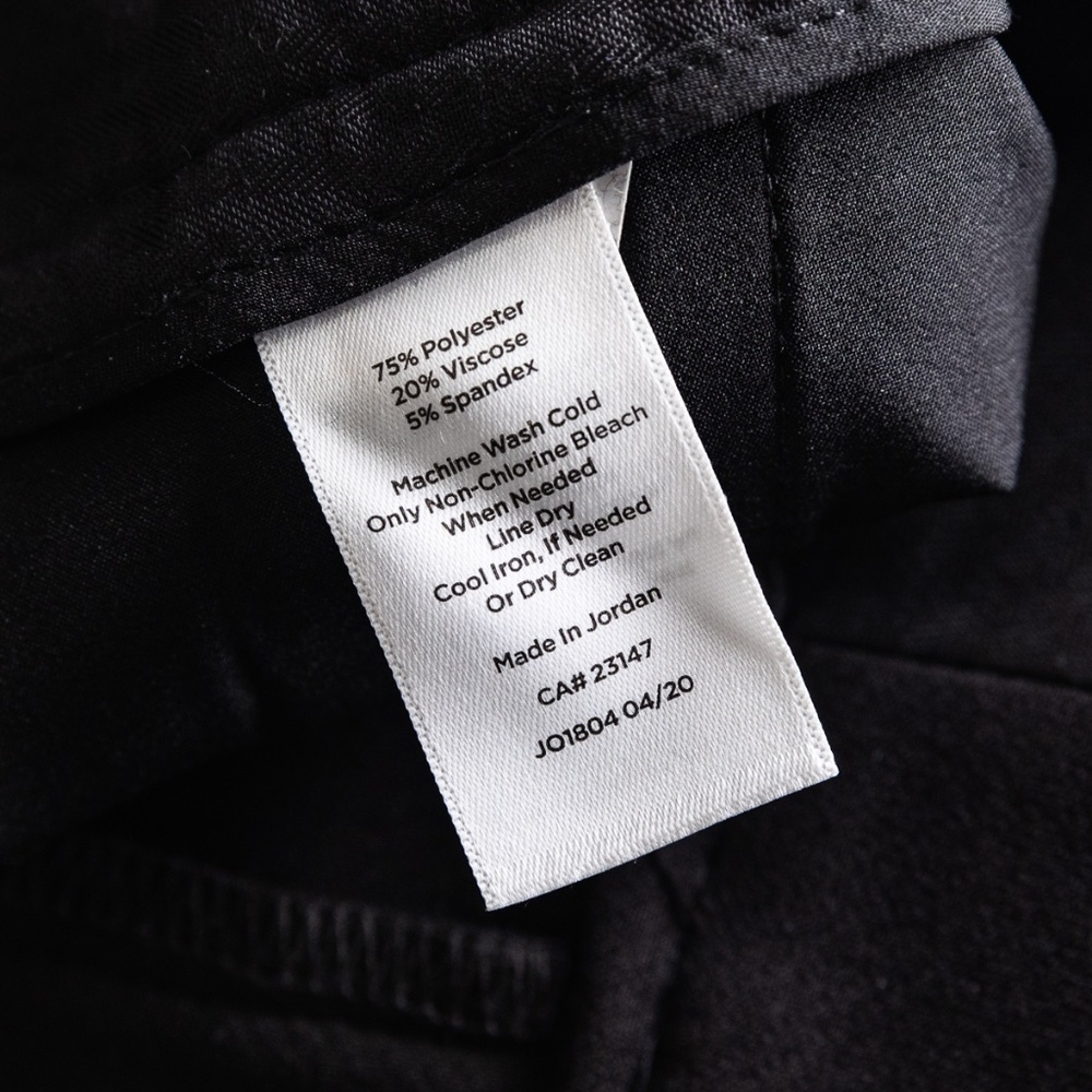 Talbots Women's Hampshire Ankle Pants: Black; Plus 16W - Picture 10 of 13